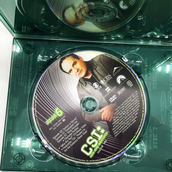 2003 CSI Crime Scene Investigation Series Complete First Season 6 Disc DVD Set - Picture 6 of 7